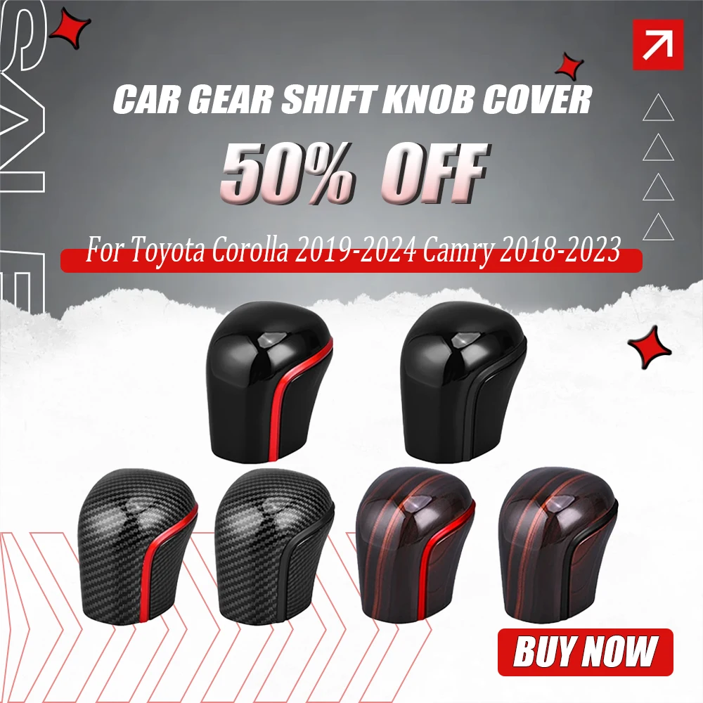 

Car Gear Shift Knob Cover Lever Stick Head Trim for Toyota Corolla 2019-2024 Camry 2018-2023 Car Interior Accessories