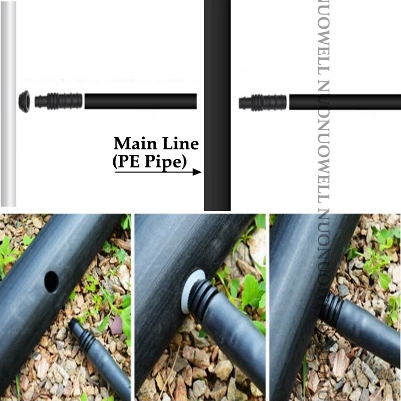 Φ8 ~ Φ16mm Perforator Agricultral Irrigatie Ldpe Pijp Puncher Bypass Valve Connectors Installatie Tool Irrigatiesysteem