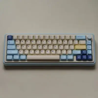 Tema de iogurte conjunto completo de teclas de teclado mecânico de eixo magnético PBT sublimação quente fábrica original