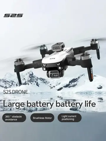S2S Mini Drone 4k 8K HD Camera Obstacle Avoidance Aerial Photography Brushless Motor Foldable Rc Quadcopter Kid Toy