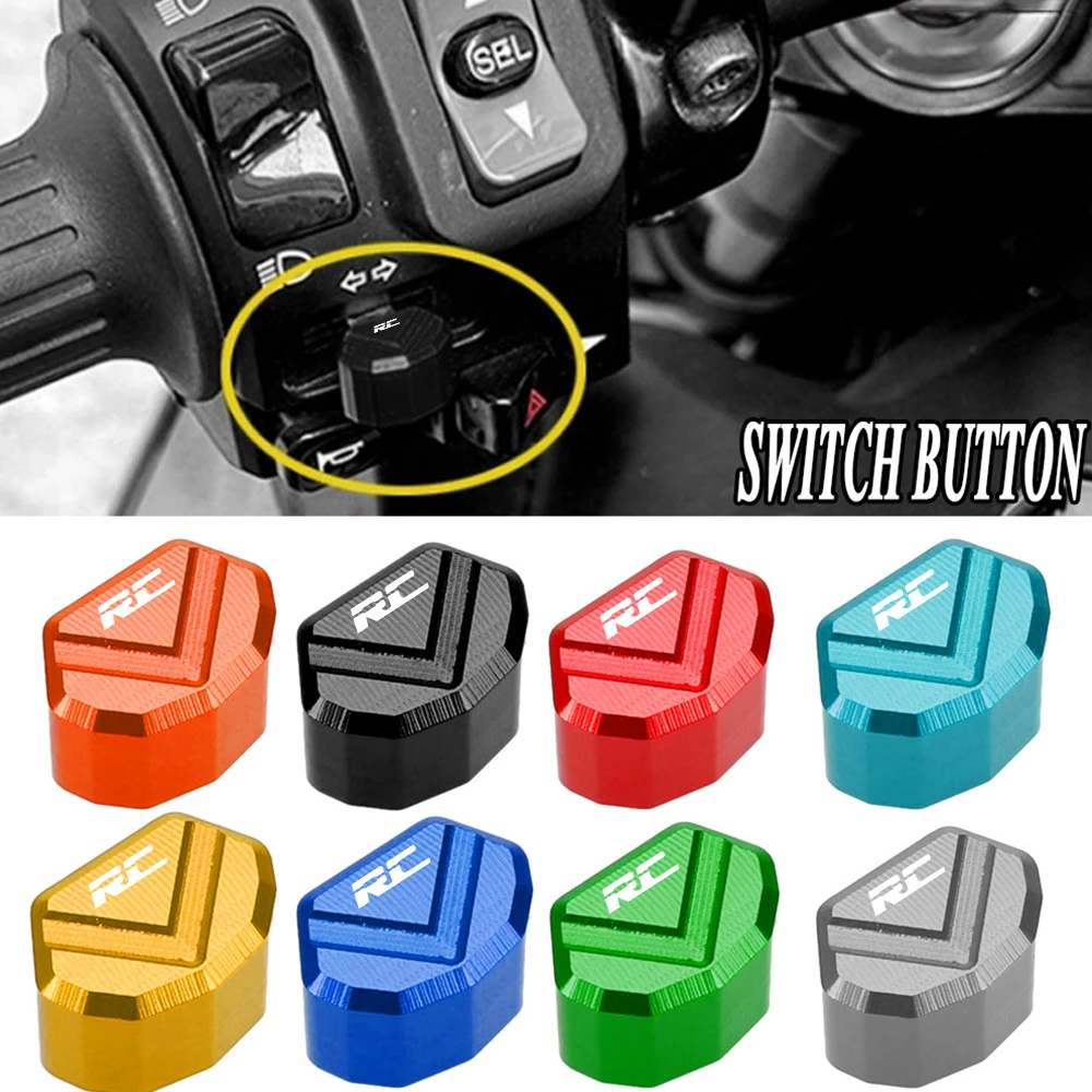 Motorcycles For RC 125 200 390 RC125 RC200 RC390 All Years CNC Universal Switch Button Turn Signal Switch Keycap Accessories