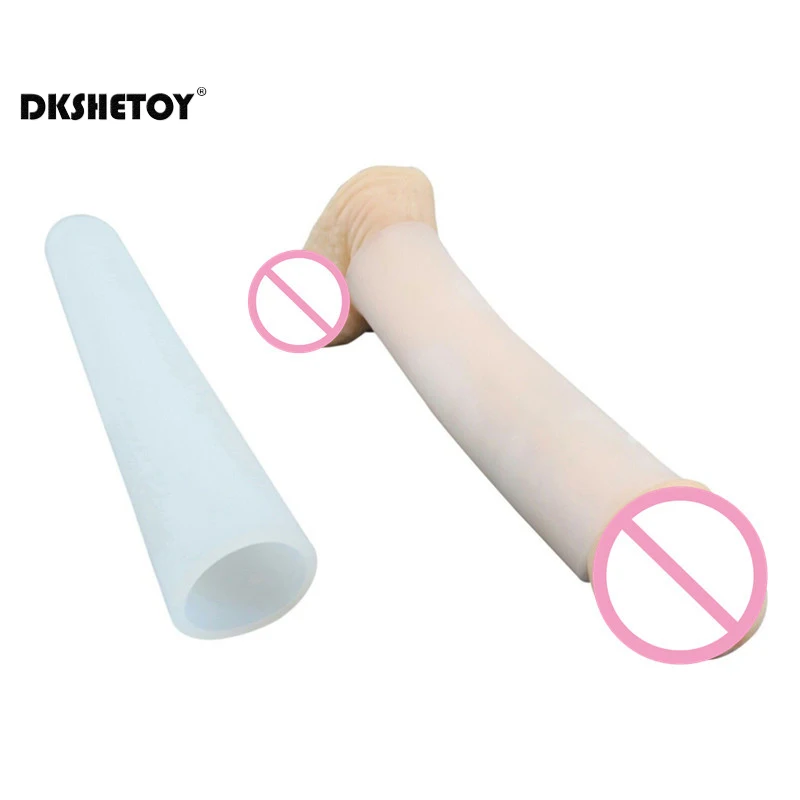 Silicone Sleeve For Penis Various Size Penis Sleeve Extender Adult Supplies Enlargement Extender Stretcher Pump Glans Cap Sleeve