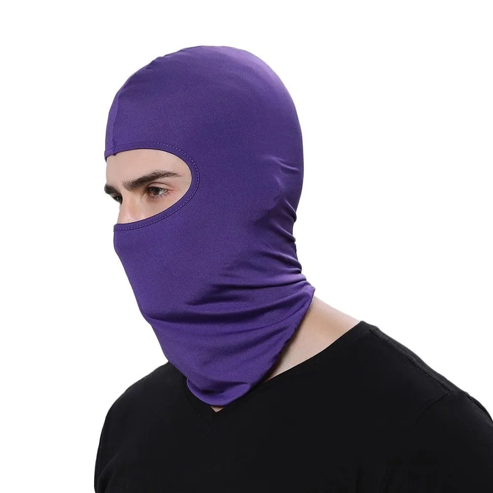 New Solid Color Balaclava Anti-Ultraviolet Breathable Full Face Mask Climbing Fishing Full Face Cycling Cap Outdoor Sports