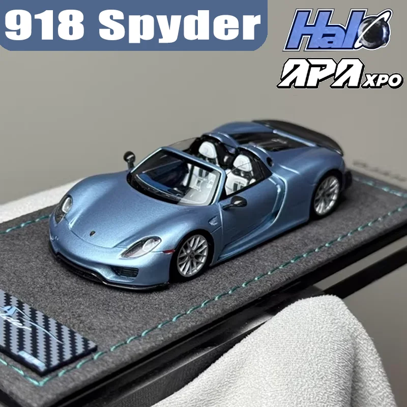 HALO MODELO 1/64 918 Spyder APAxpo Resina Veículo de Motor Brinquedo Fundição de Modelo de Metal Coleção Menino Presentes de Natal