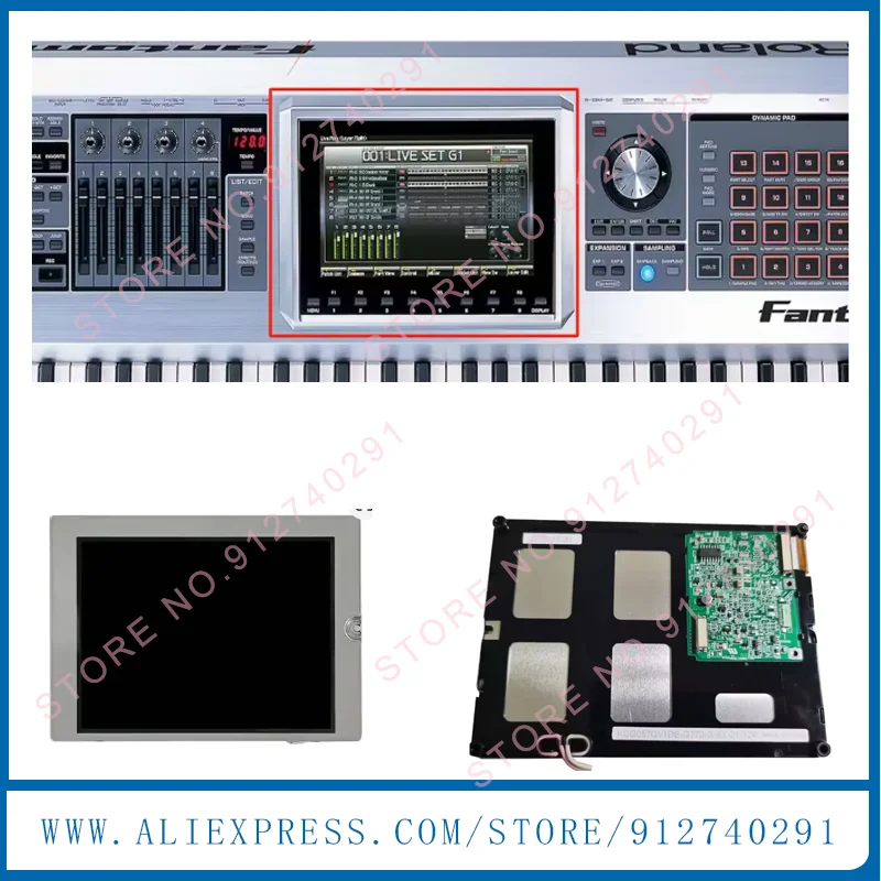 Original 5.7'' Inch LCD Display Screen Panel For Roland Fantom X6 X7 X8 G70 Synthesizer Keyboard LCD Replacement
