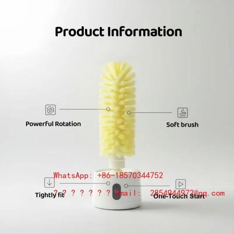 Multifunctional Hanging Electric Cup Brush Cup Washing Machine Thermos Cup Brush Three-in-one Cleaning Brush
