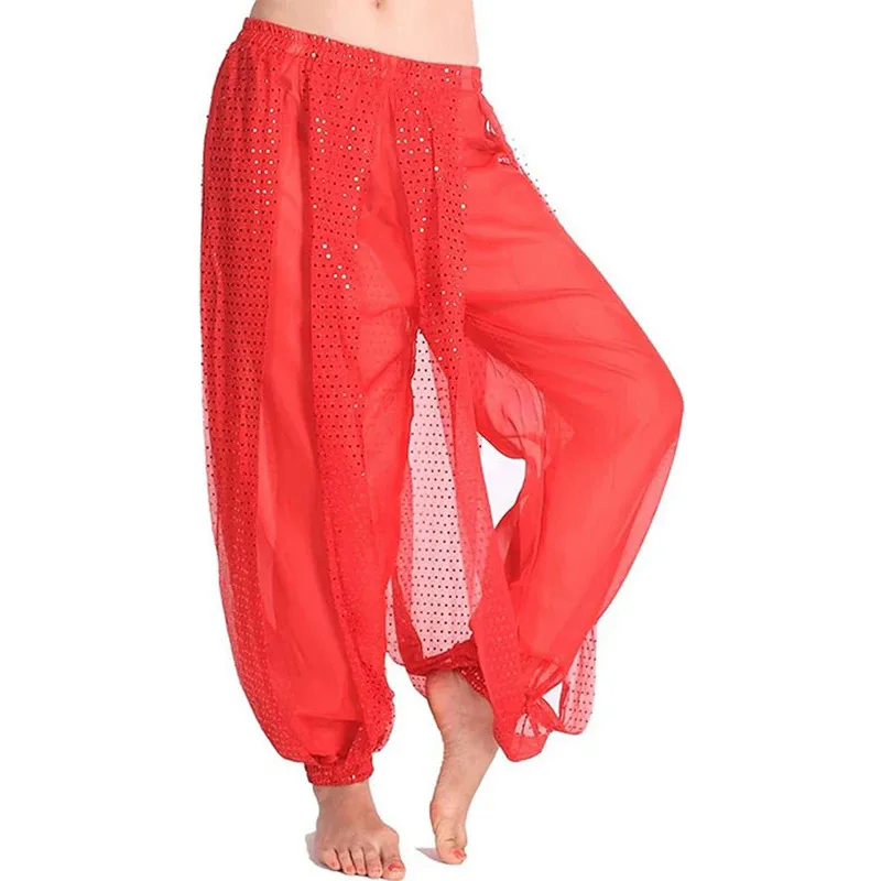 Adult Egyptian Casual Modal Harem Pants Lady Glitter Belly Dance Practice Pants Yoga Suit Long Trousers Bloomers Dancewear