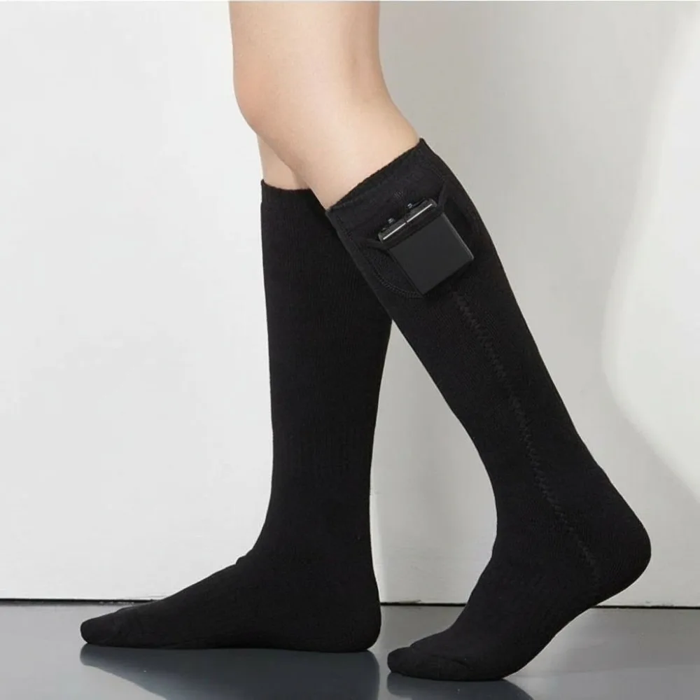 Rechargeable Electric Heated Socks Thermal Insulation USB Powered USB Rechargeable Socks Battery Box Anti-Cold