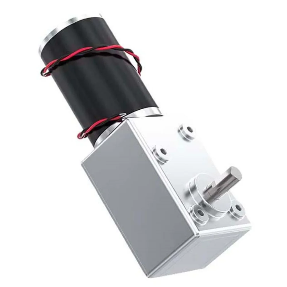 5882-50ZY Turbo Worm Gear Motor DC 12V 24V Self Locking High Torque Reversible Adjustable Low Speed Gear Reduction Motor Reducer