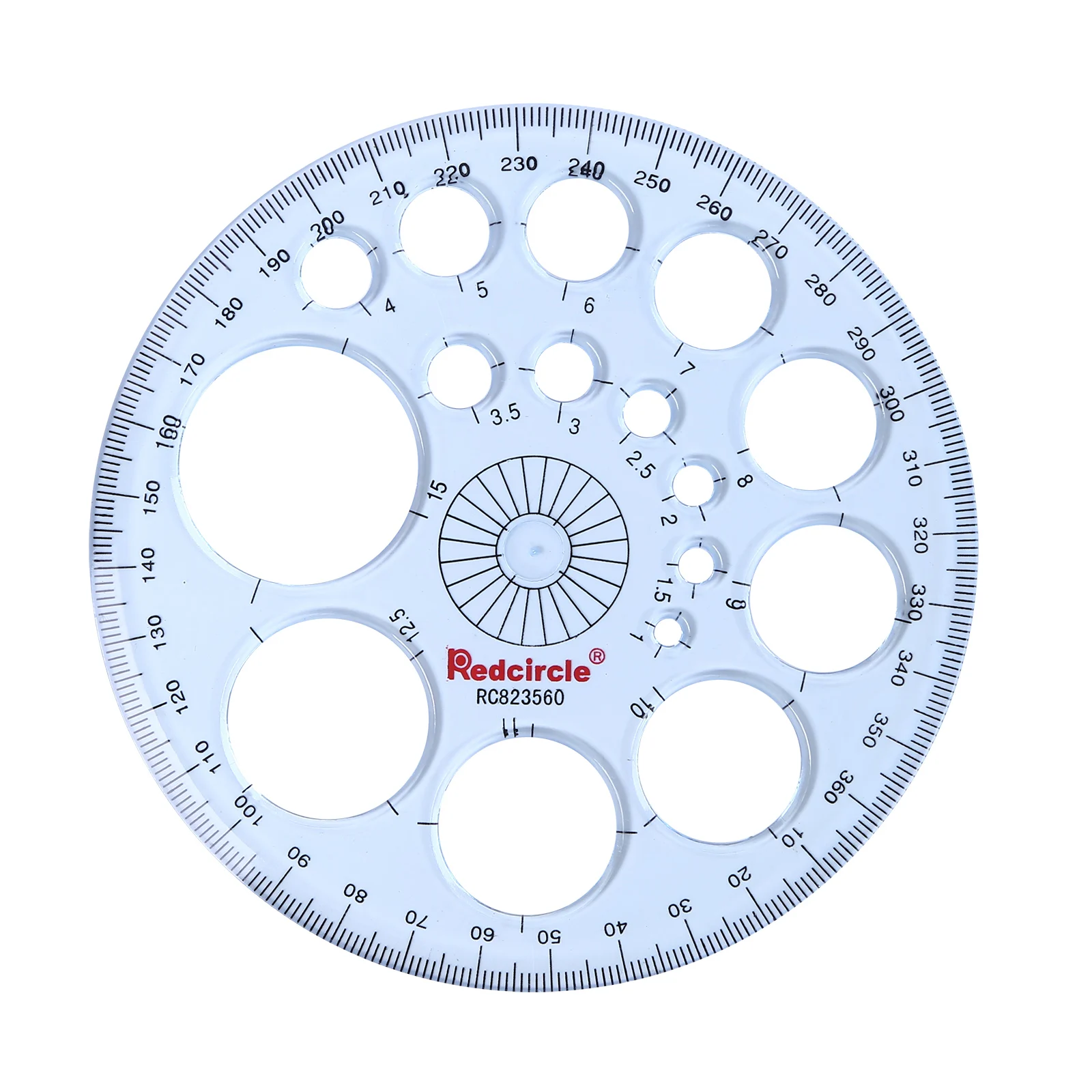 Geometric Template Plastic Measuring Ruler Circles Drawing Shape Stencils Geometric Tool for  Stationery Tool