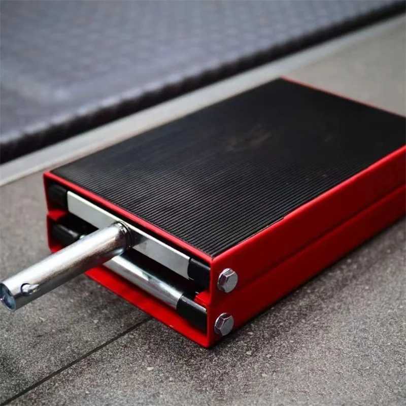 Other Machine Tools and Equipment 1100 Lbs Steel Motorcycle Wide Deck Scissor Lift Jack Crank Hoist Stand