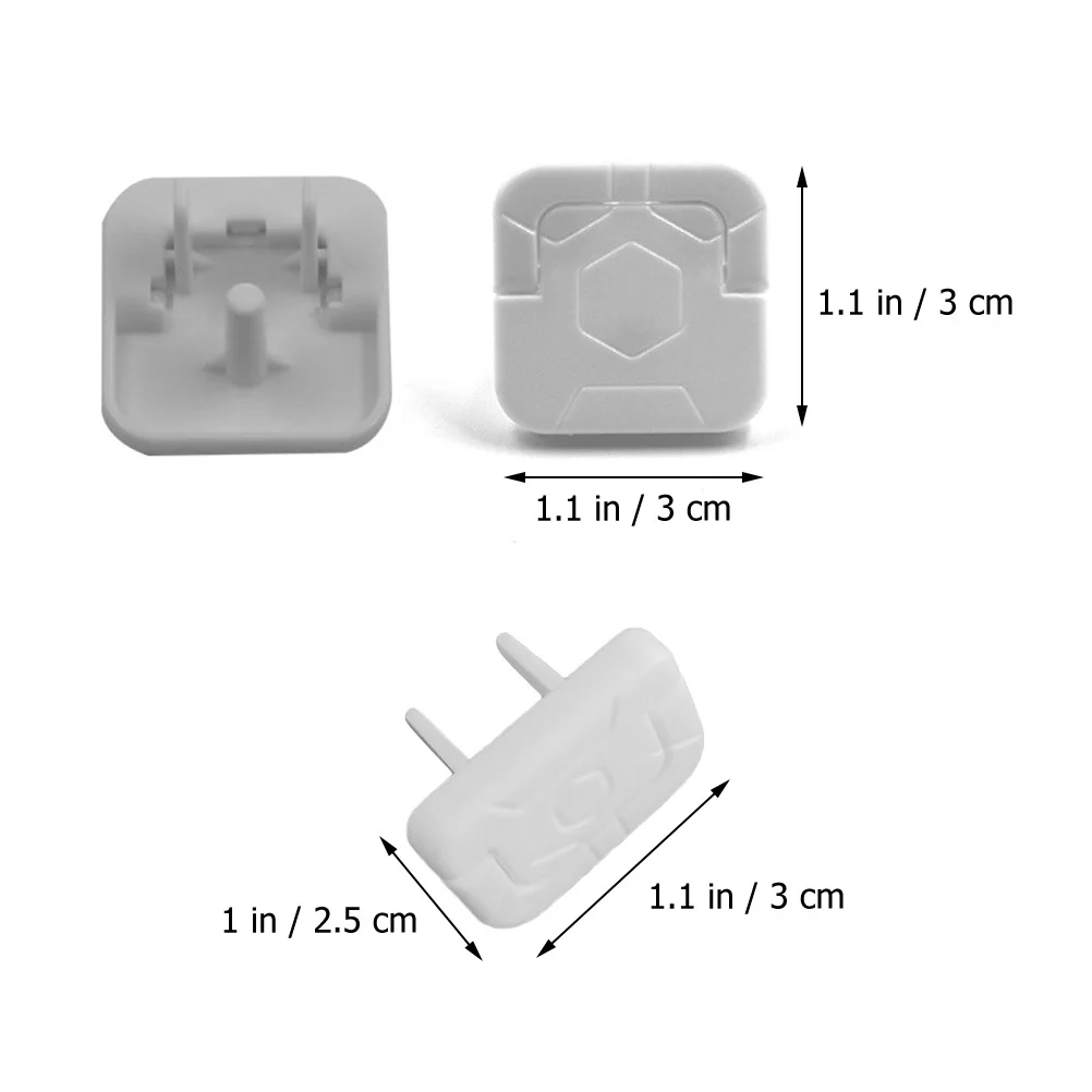 

1Set Outlet Plug Covers Baby Safety ABS Material Durable Hidden Buckle Design Frosted Smooth Texture Thickened Child Proofing
