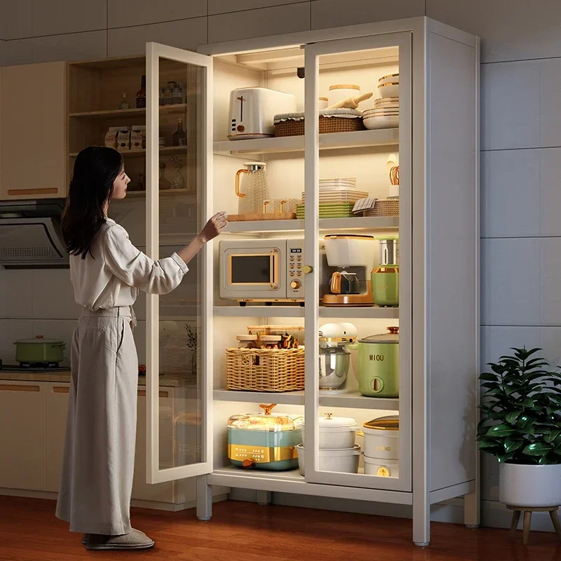 

Kitchen shelves,floor-to-ceiling multi-storey side storage cabinets, microwave oven cabinets, household multi-functional lockers