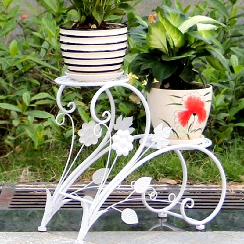 

Нержавеющая металлическая подставка для растений, стойка для цветов в горшке, садовый балкон, держатель для растений, прочная стойка для цветов