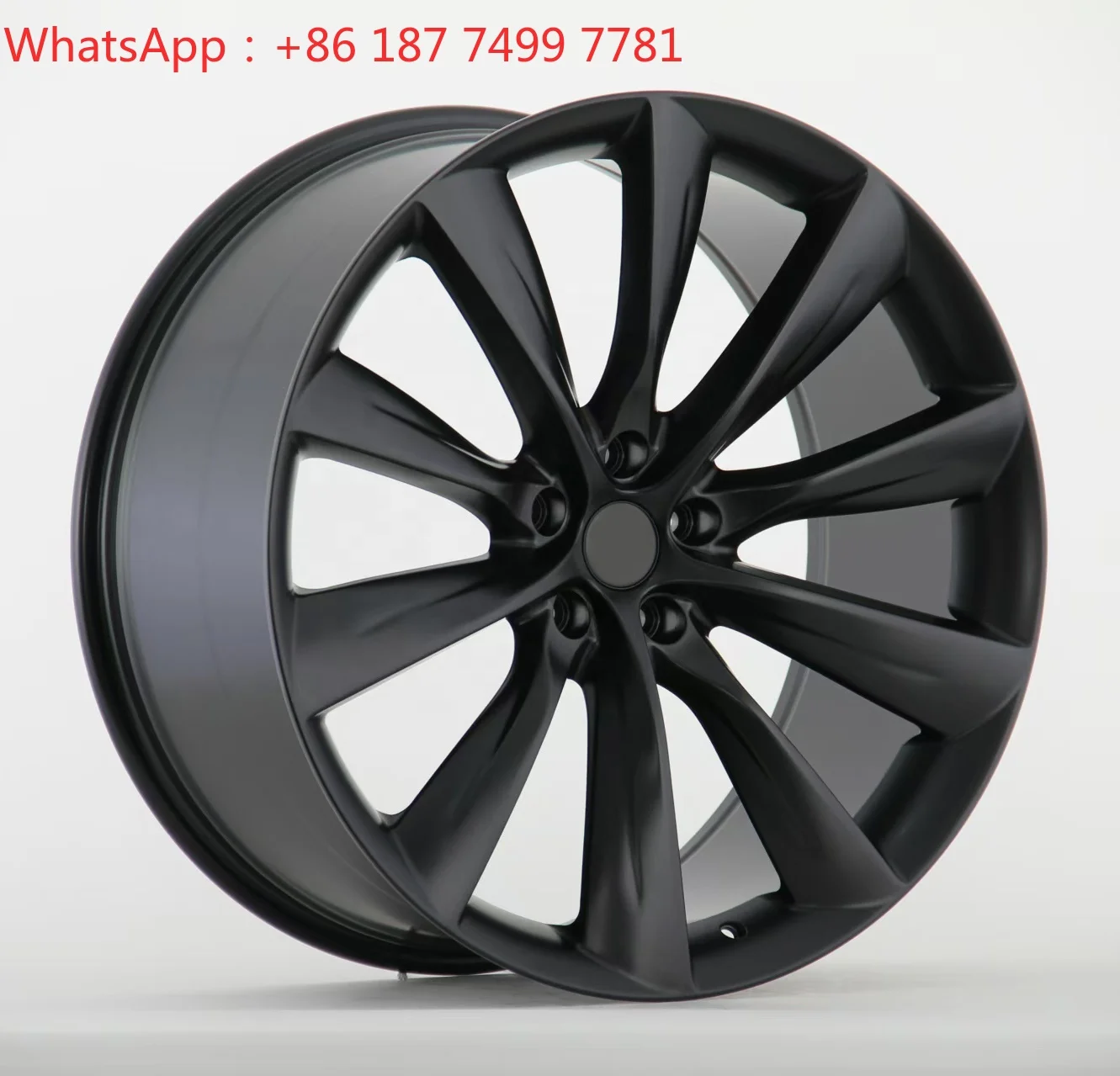 

YQ New Design 21 22 Inch 5x114.3 5X120 Satin Black Alloy Wheel Rims for Model 3 Model Y/X