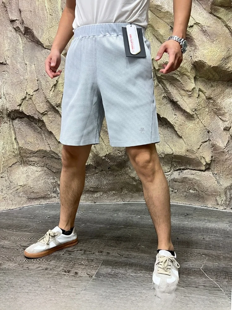 

High-End Men's Casual Five-Point Shorts Straight Leg Summer Versatile Polyester Fiber Standard Fit Texture Shorts