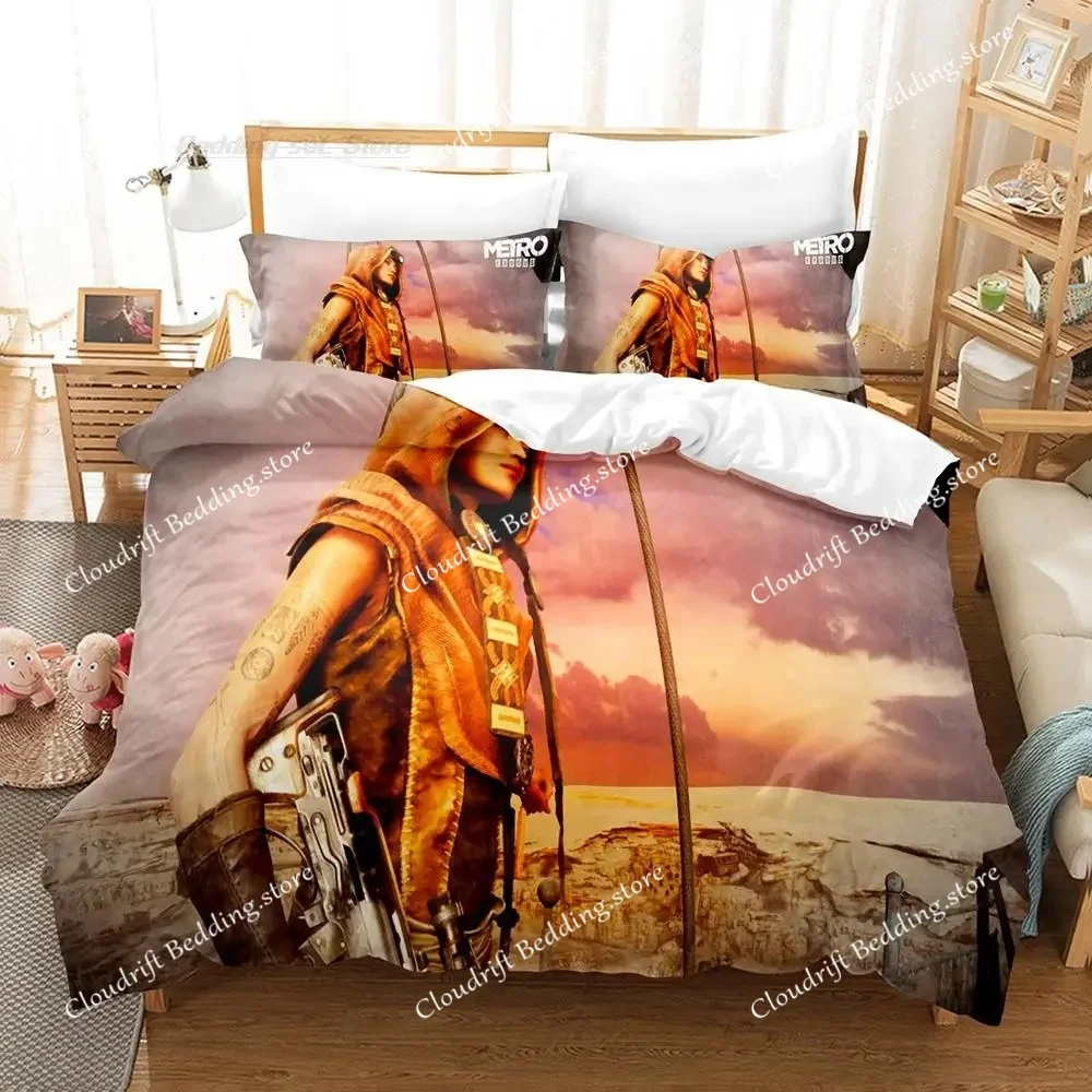 Metro Exodus Bedding Set Single Twin Full Queen King Size Bed Set Aldult Kid Bedroom Duvet cover Sets 3D Print