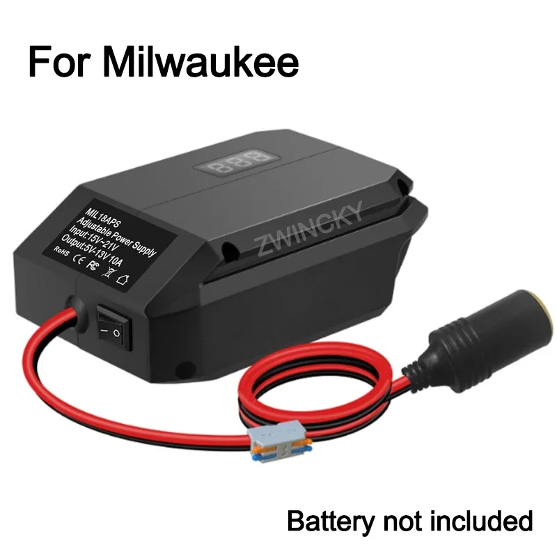 18V zu 12V Abwärtswandler für Makita/Dewalt/Milwaukee/Bosch, Batterieadapter, Zigarettenanzünderadapter, Power-Wheel-Adapter