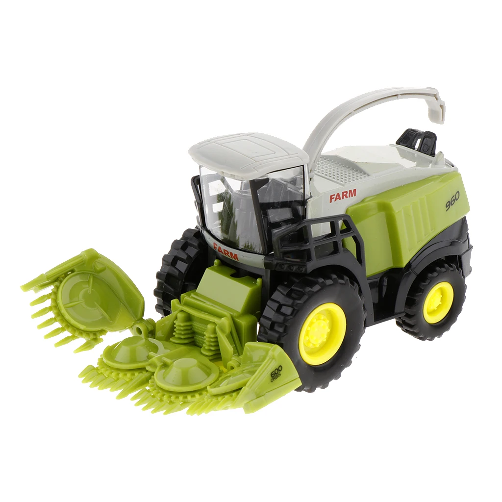 Kids Play Harvester Diecast Car Alloy Push and Go Toy for Children’s Circuit Learning and Motor Skills
