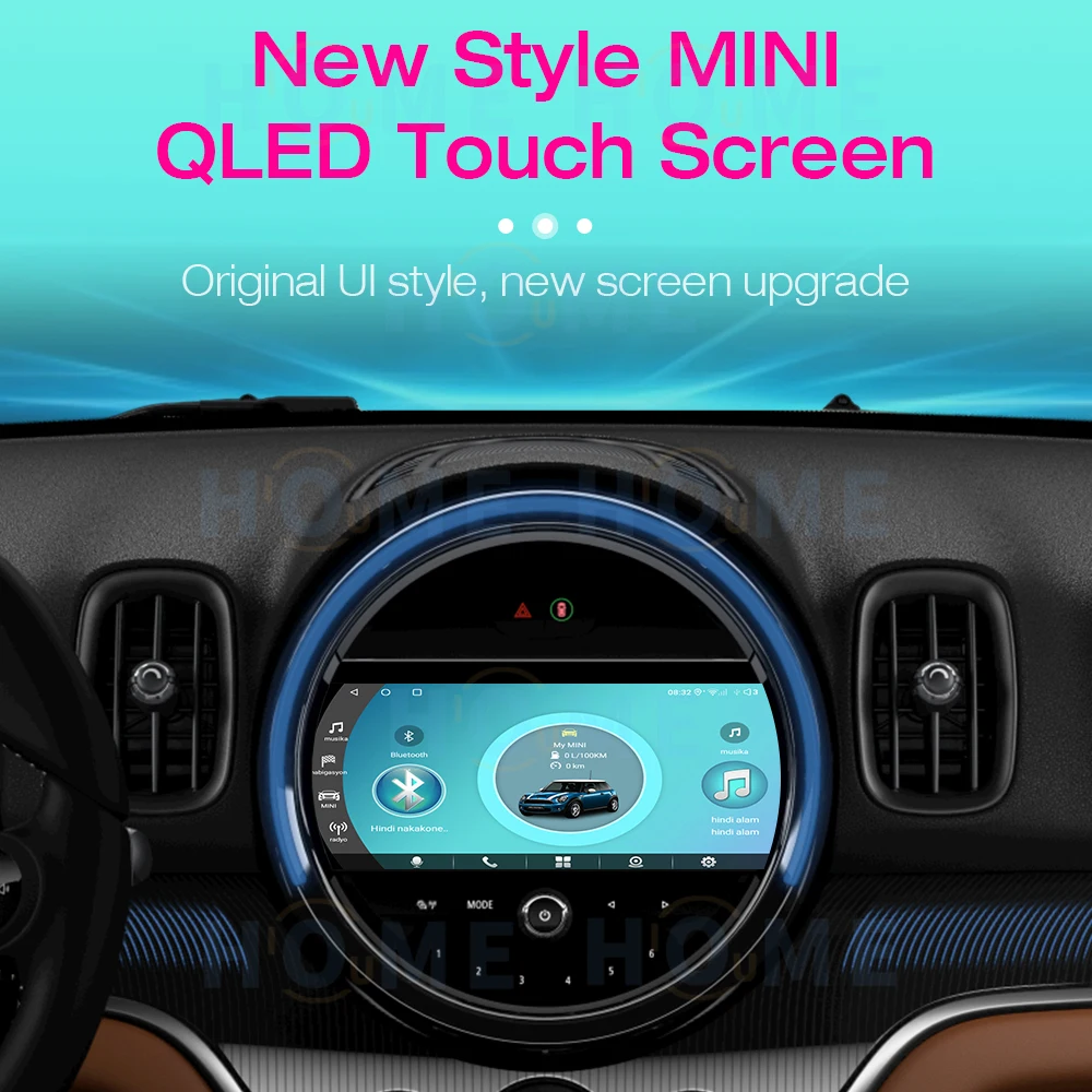 Android 12 For BMW Mini Cooper R56 R57 R58 R60 F54 F55 F56 F60 Radio ScreenMultimedia Player Car Stereo GPS Navigation Carplay