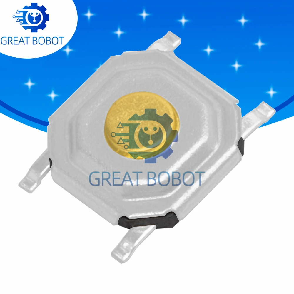 10PCS 4×4×1.5mm SMD Tactile Switch: Momentary Push Button – Ideal for DIY Electronics