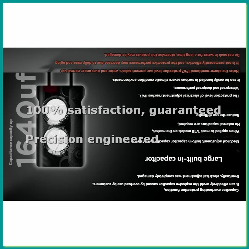 

120A Brushless ESC 3652 2-3S Waterproof Brushless Speed Controller for 1/10 RC Car-BCBW