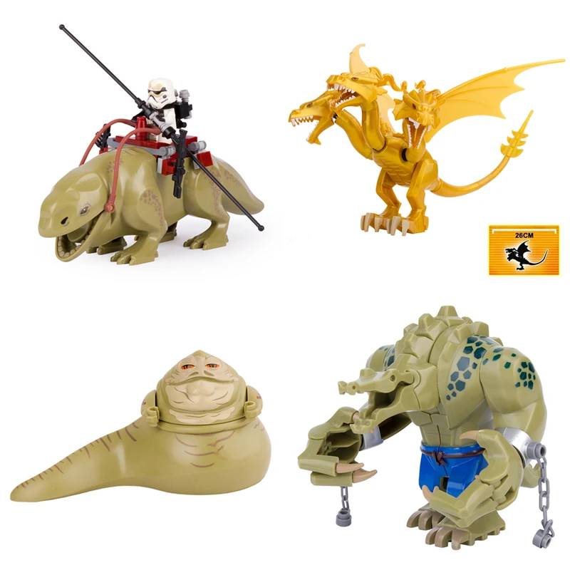 Movie Series Animal Big Dinosaur Building Block Monster Mini Animation Action Figures Model King Toy Children's Gifts view 4