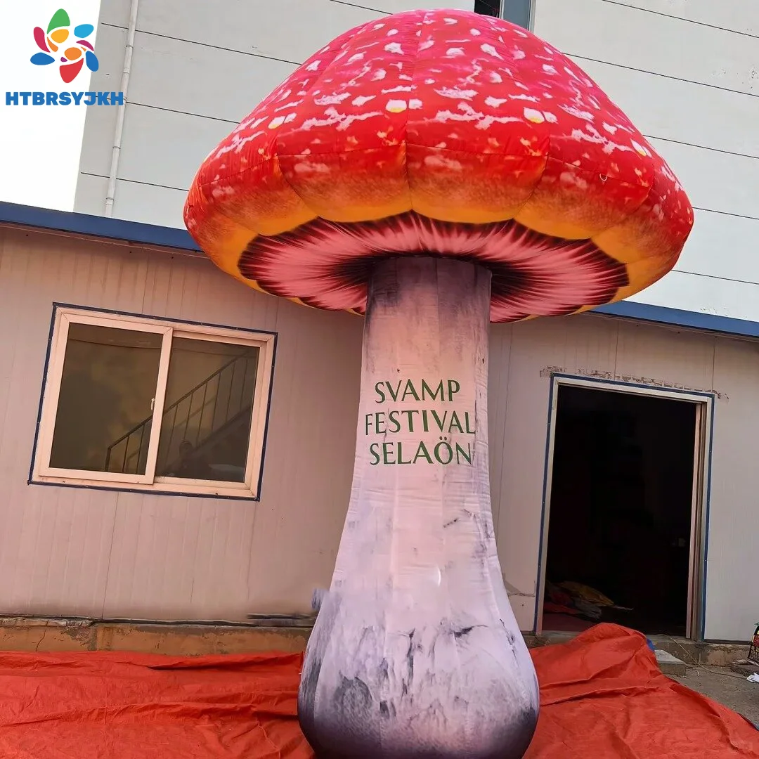 

Гигантские надувные грибы для украшения сада на открытом воздухе, игрушки для планирования вечеринок, подходят для сцены, заднего двора, ступеней, патий и двора