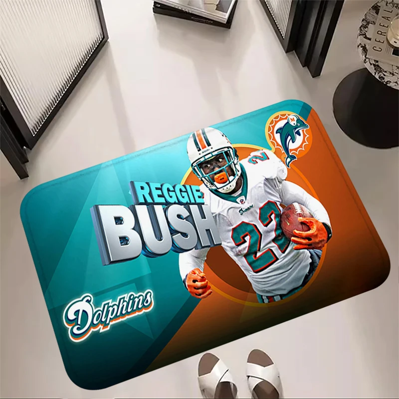 Living Room Rugs Foot Carpets Entrance Doormat Prayer Rug Floor Mats Miami Dolphins Anti Slip Kitchen Home Decor Hallway Carpet