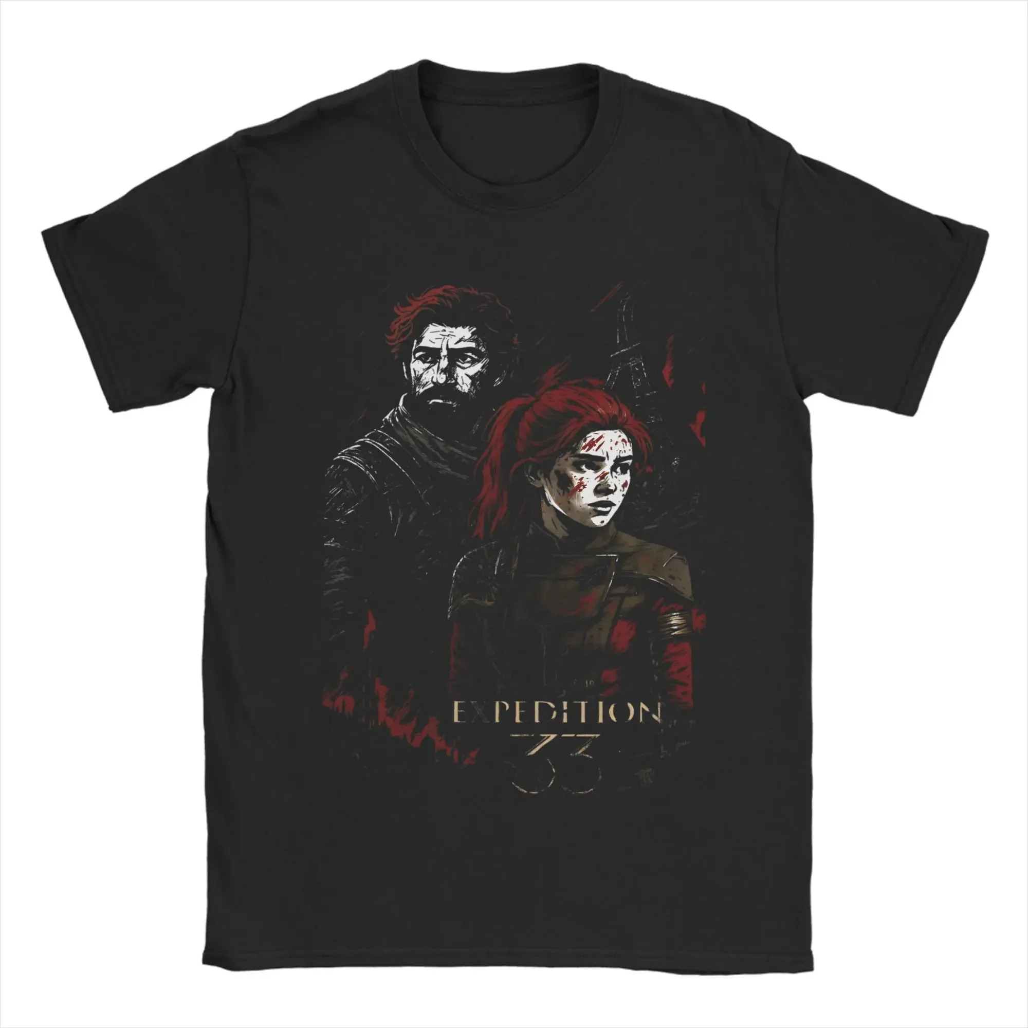 Men's Gustave Maelle Clair Obscur Expedition 33 T Shirts 100% Cotton Clothes Vintage Short Sleeve Crewneck Tee Shirt Gift
