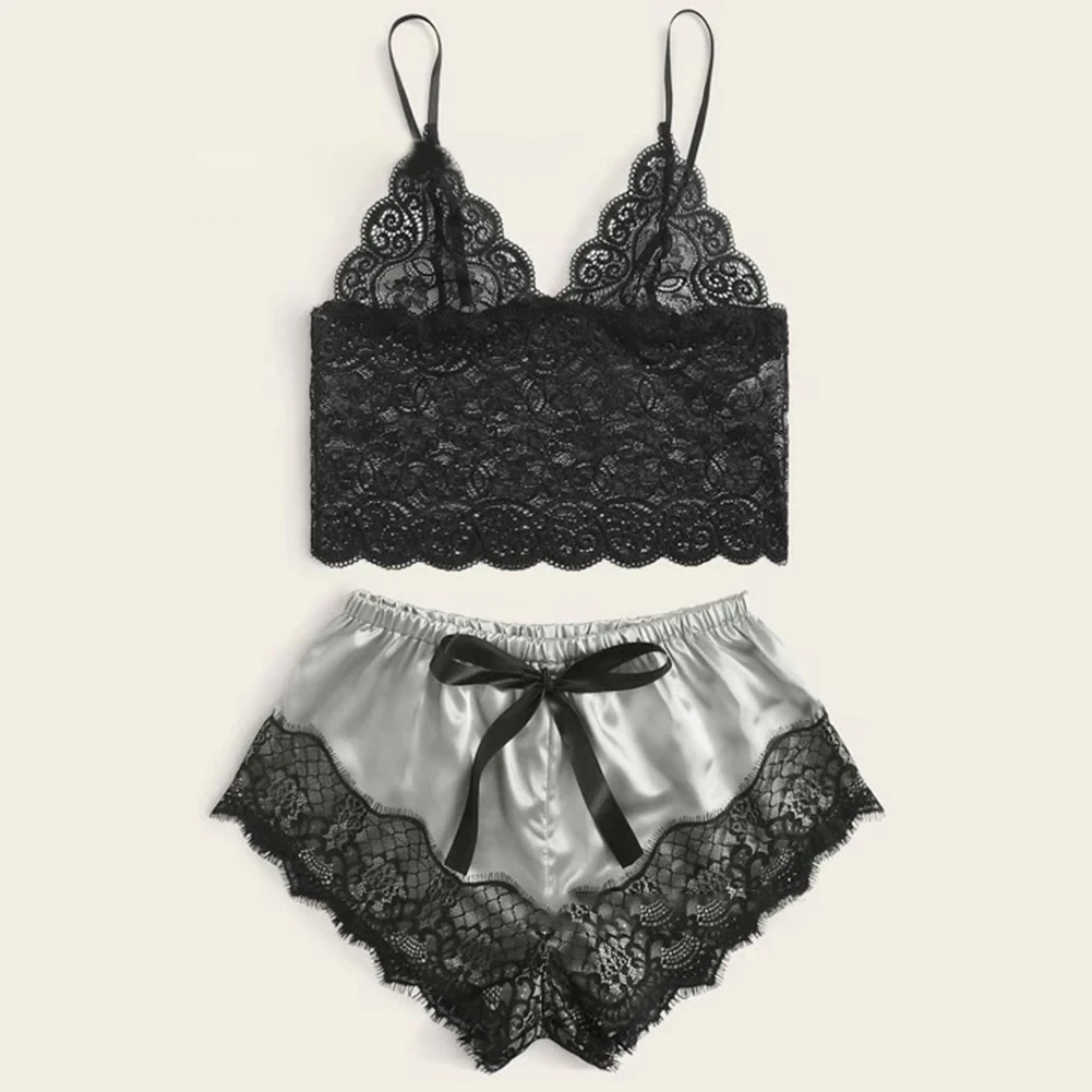 السيدات المألوف وغير رسمي بلون الدانتيل مثير الحمالات مجموعة الملابس الداخلية النسائية الملابس الداخلية الحميمة المثيرة Bodycon
