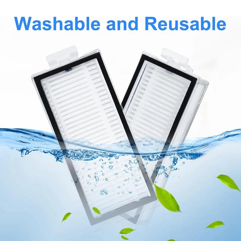 BAAG-Filter Hepa untuk Roborock Q7 Max/ Q7 Max +/ Q7/ Q7 +/ Q8 Max/ Q8 Max +/ Q5 Pro/ Q5 Pro +/ T8 Suku Cadang Penyedot Debu Robot