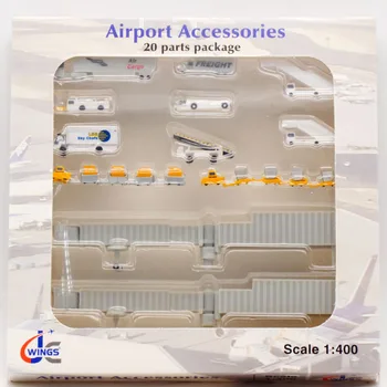 1:400 Scale Model Aircraft Airport Ground Transport 20 Wheel Car Boarding Car Bridge Truck Transmission Car Toys Gifts for Fan