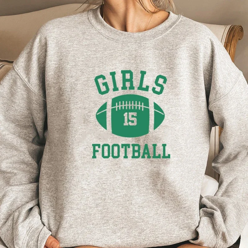 Friends Sweatshirt Women Rachel Green Girls Football Crewneck Sweatshirt Friends TV Show Long Sleeve Spring Clothes