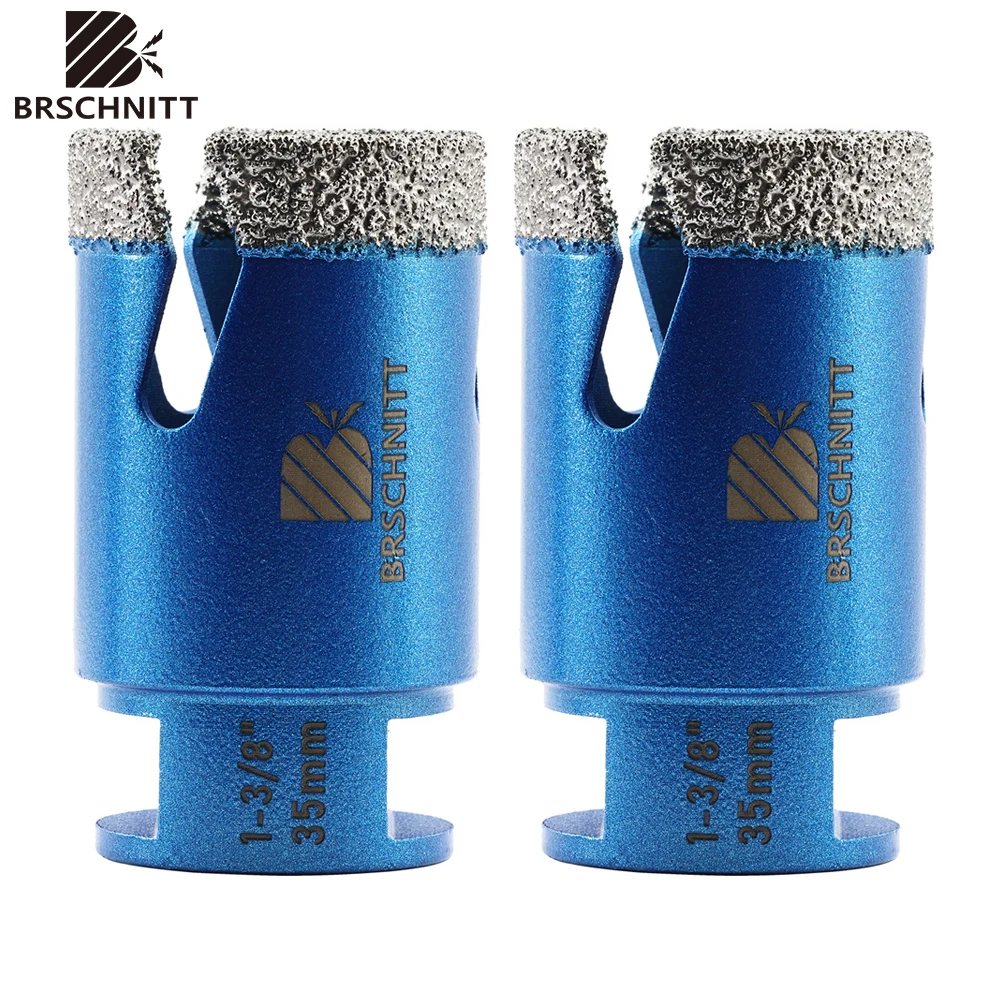 BRSCHNITT-Diamond Drilling Bit, Porcelain Tile Crowns, Granite Marble Stone, Hole Saw Drill, 58 Thread, 25 to 115mm, 1Pc  Drill