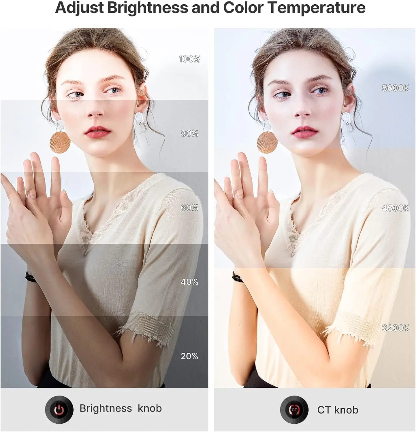 Ulanzi-vl81 led luz para câmera de vídeo, com 3 sapata fria, recarregável, bateria 3000mah, bicolor, dimmable, 3200k-5600k, cri95 +