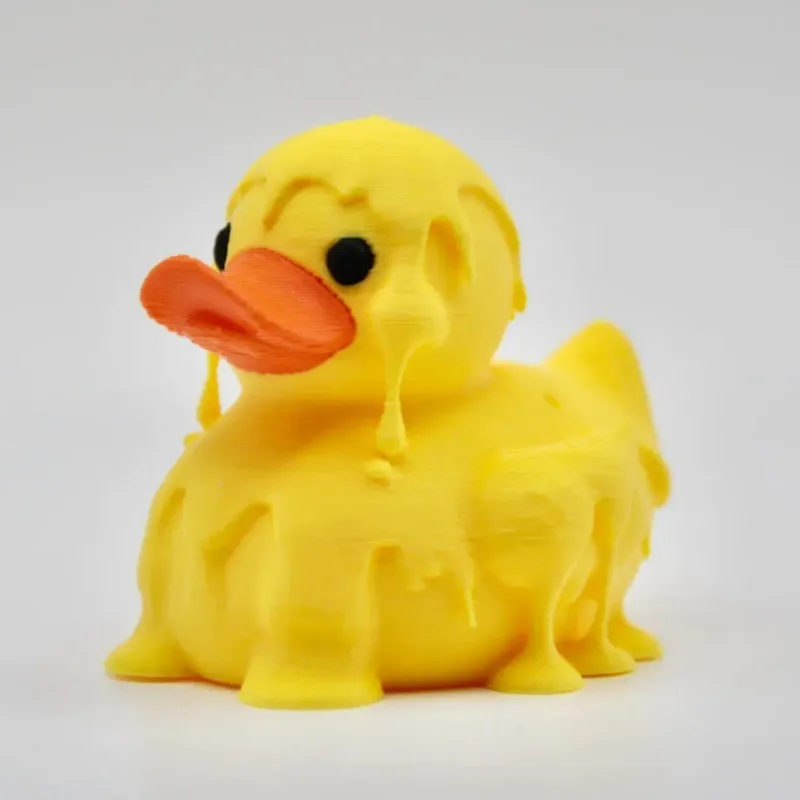 

Melting Duck 3D Printed Statue - Cartoon Anime Character Home Decor Figurine Creative Desktop Accessory Collectible Ornament