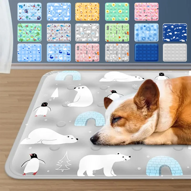 

Cooling Mat Summer Pet Cat Dog Cold Bed for Small Big Dogs Pet Accessories Cat Durable Blanket Sofa Cat Ice Pad Blanket Supplies