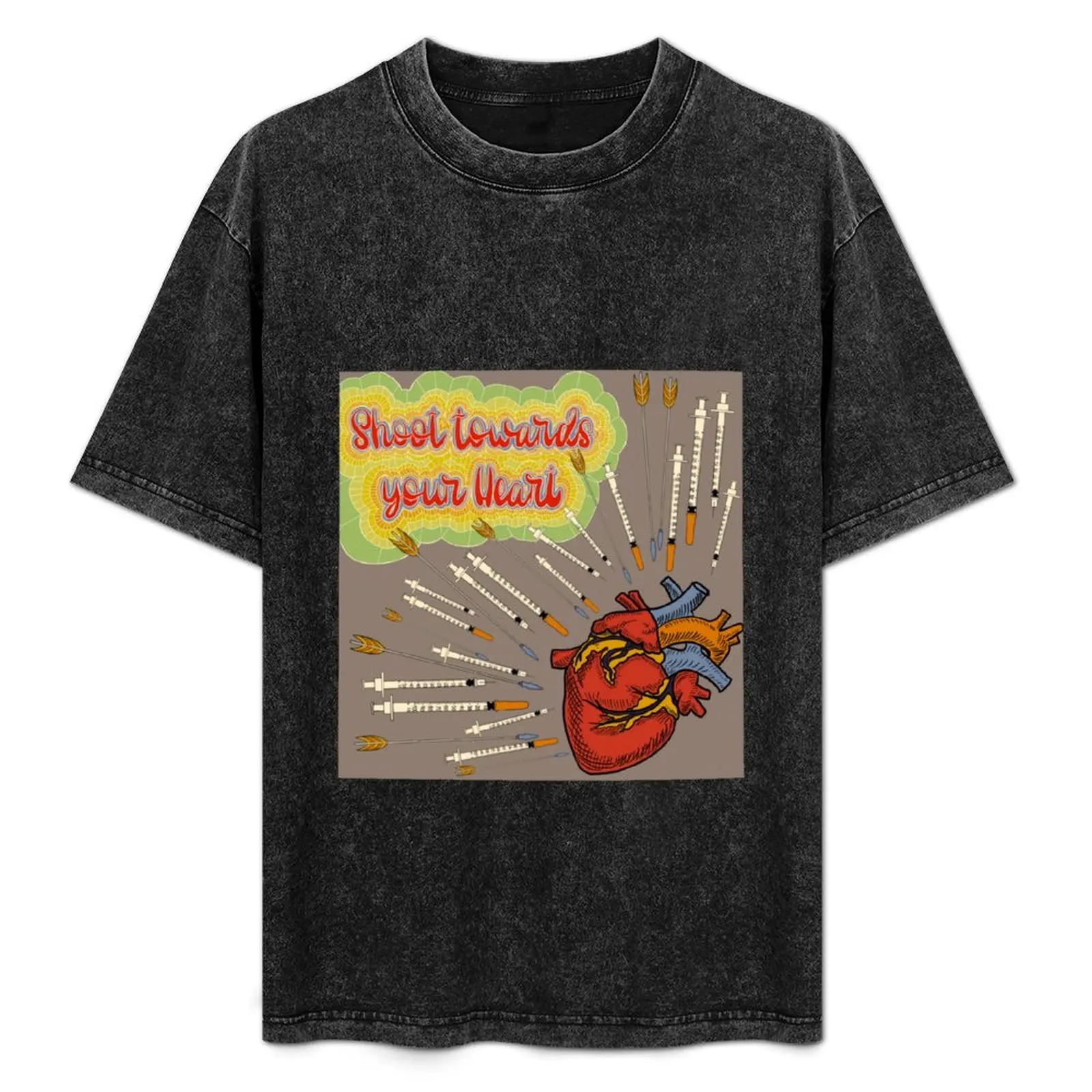 shoot for the heart T-Shirt Large Size Short Sleeve T-Shirt