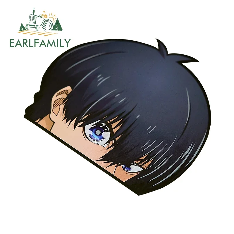 EARLFAMILY Yoichi Isagi Nagi Seishiro Kunigami Rensuke Peeking Car Stickers Peeker Decals Vinyl Waterproof Car Styling Graapics
