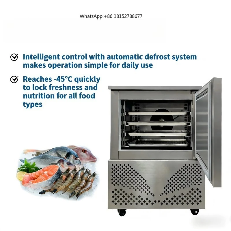 Commercial Plate Freezer Stainless Steel Motor-Driven Rapid Machine with -45C Temperature Control High Productivity