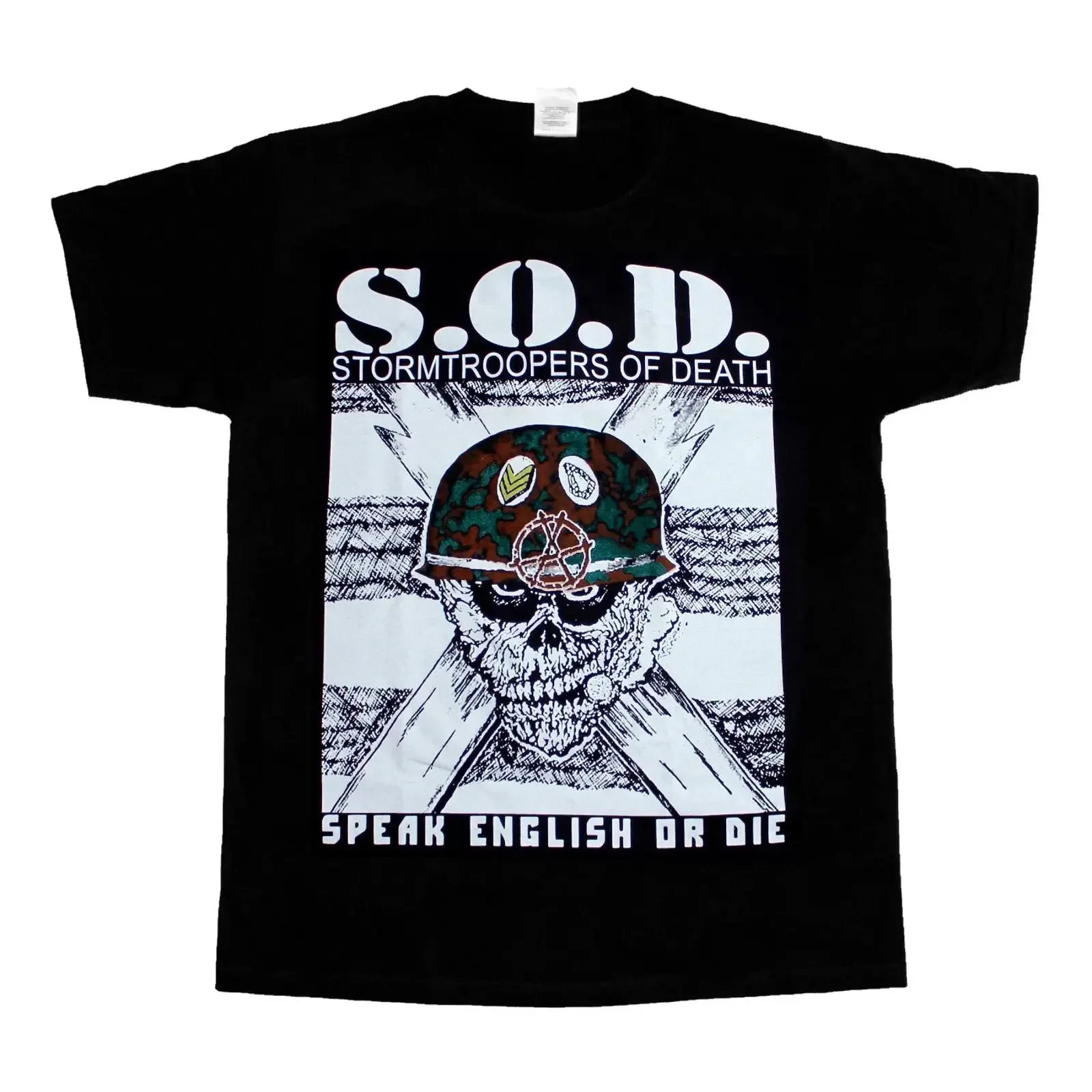 S 5XL O D SOD STORMTROOPERS OF DEATH Short Long sleeve new black T SHIRT vintage Washed fashion homme Comfortable