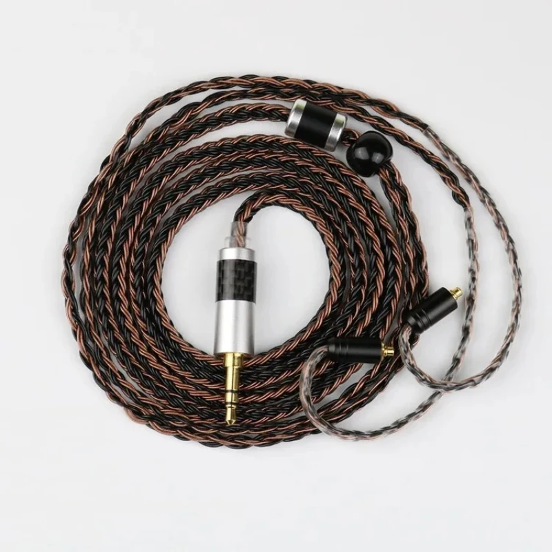 

16-ниточные 6N монокристаллические медные посеребренные наушники, обновленные с аудиокабелем HIFI mmcx im50 ie80 a2dc 0,78