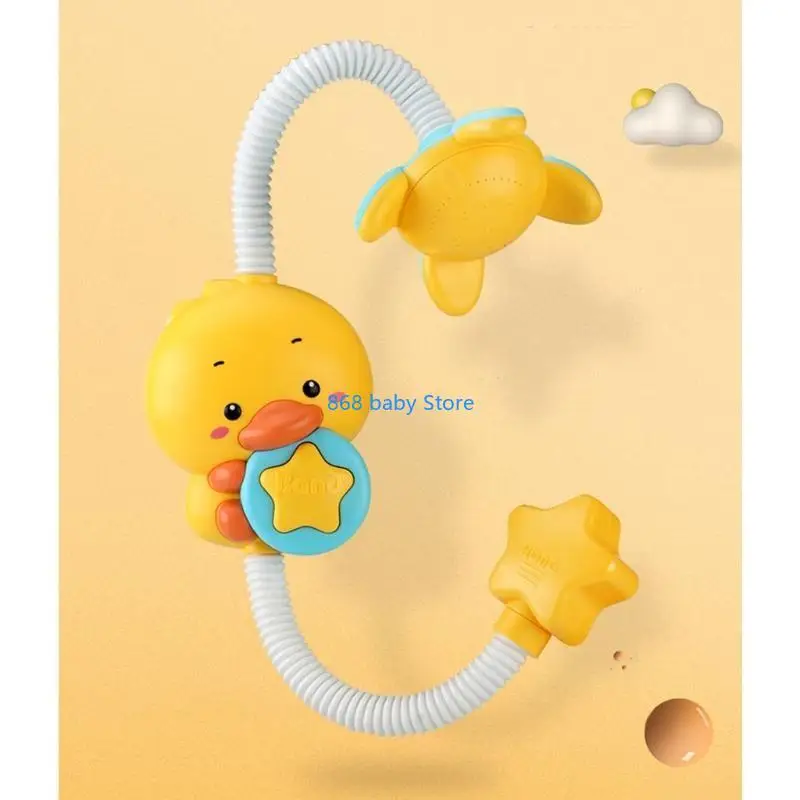 29EE Electric Bathing Kits Toy Removable Shower for Head Bath Toy Fountain Shower Ros