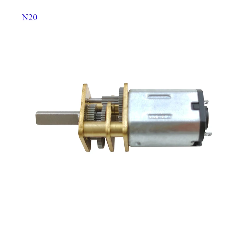 DC 3V/6V/12V N20 N30 Mini Metal Gear Motor Straight Output Shaft 15-1000RPM Slow Speed High Torque WormAll Metal gearbox Motor