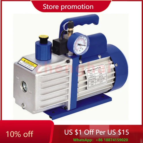 

Высокопроизводительный портативный микронный вакуумный насос для кондиционера, сервировки дегазации смолы и многого другого, масло в комплекте