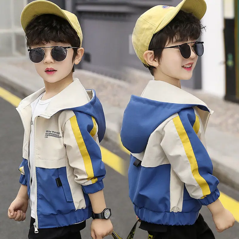 2024Spring Autumn New Fashion Splicing Children's Clothing Casual Mother Versatile Jackets Western Outerwear Zipper Loose Coats