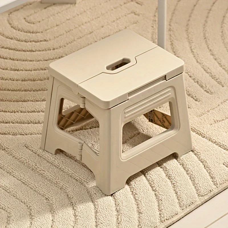 Folding Chair Stool, Cute Step Stool, Outdoor,Space-Saving Folding Stool, Sturdy, Lightweight, Easy To Grip, Convenient To Store