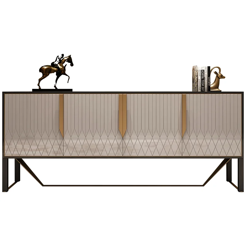 

Light Luxury Living Room Floor Cabinet American TV Cabinet Coffee Table