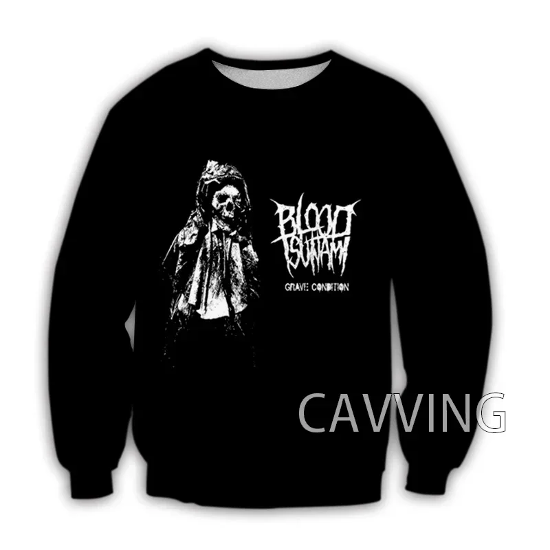 

New Fashion Women/Men's 3D Print Blood Tsunami Rock Crewneck Sweatshirts Harajuku Styles Tops Long Sleeve Sweatshirts